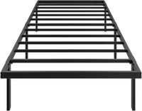 HOMCOM Bed Frame-Metall-Schwarz