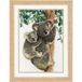 VERVACO Borduurpakket Kruissteek Schilderij KOALA MET BABY Handwerkpakket voor Wanddecoratie 27 x 38 cm