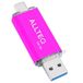 Allteq ALTQ-UC-128P USB flash drive 128 GB USB Type-A / USB Type-C 3.2 Gen 1 Roze