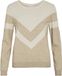 VILA - VIRIL O-NECK L/S DETAIL KNIT TOP - NOOS - Femme - Pull en maille