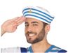 Atosa Wit/blauw matrozen verkleed hoedje voor volwassenen