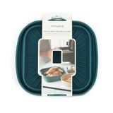 MY WAVE Siliconen vorm voor luchtfriteuse, 22 x 22 cm, herbruikbaar, anti-aanbaklaag en hittebestendig, ideaal voor bakken, frituren en grillen, vaatwasmachinebestendig, duurzaam en gemakkelijk te