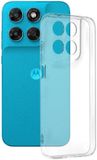 Techsuit Hoesje geschikt voor Motorola Moto G87/G77/G67 - Clear Silicone Back Cover - Transparant