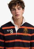 Superdry Double Emblem Stripe Rugbytop Heren M