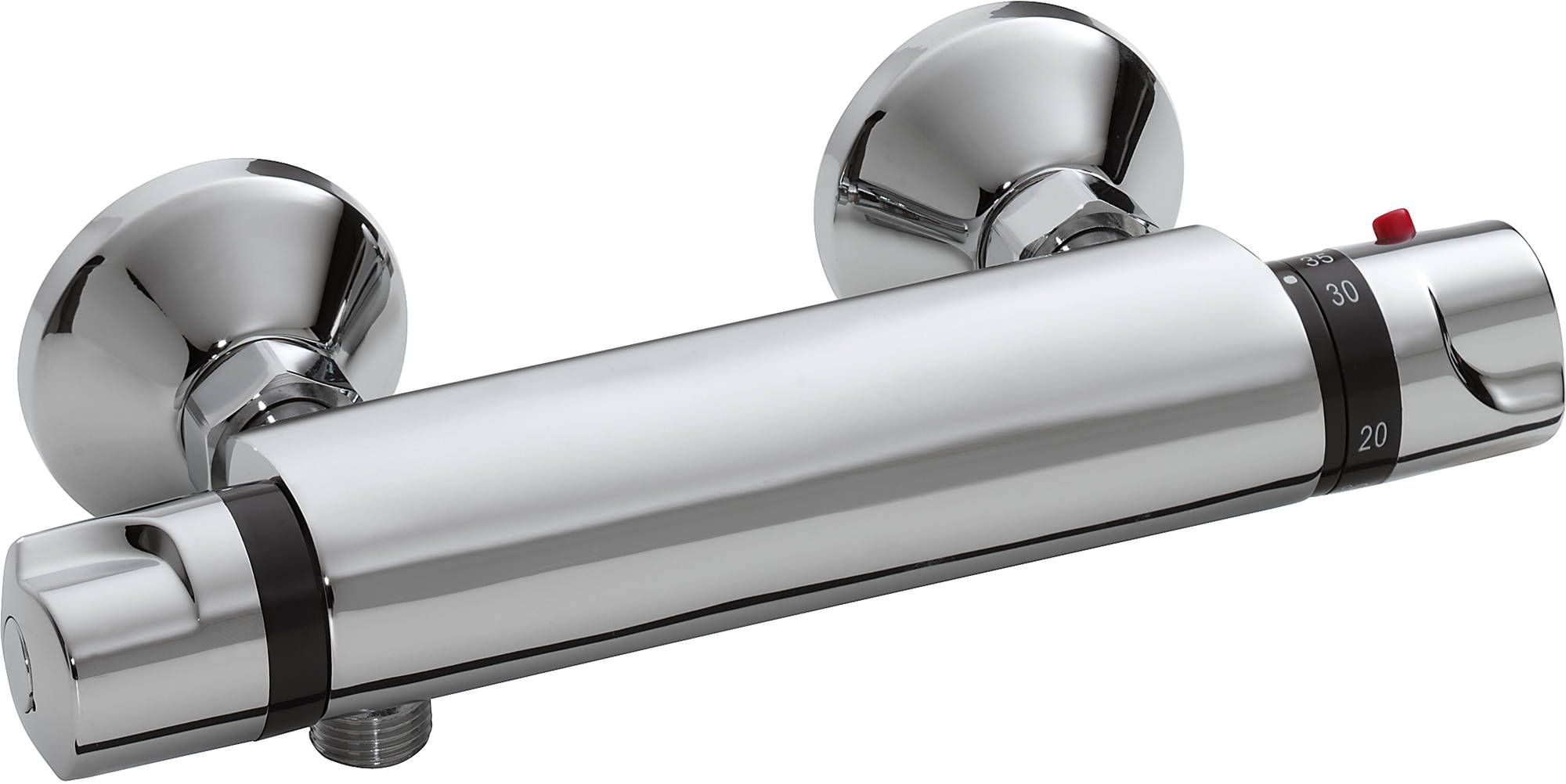 Saqu Ecoline Thermostaatkraan - Waterbesparend - 15cm - Chroom