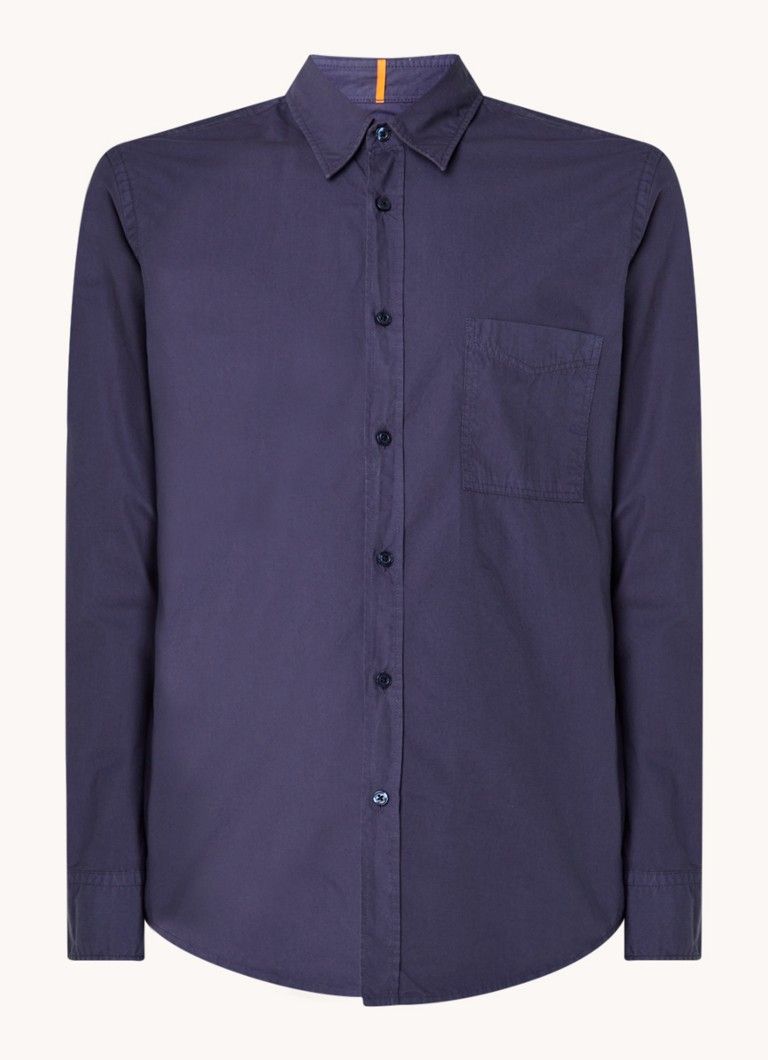 HUGO BOSS Relegant Regular Fit Overhemd met Borstzak