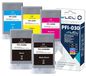 Canon Cartouches d'encre PFI030, pack de 5 (noir, cyan, magenta, jaune) pour Canon TA-20/TA-30