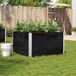vidaXL - Plantenbak - 100x100 cm - massief grenenhout - zwart