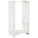 VidaXL Chariot à bois & support Acier blanc 300x800 mm