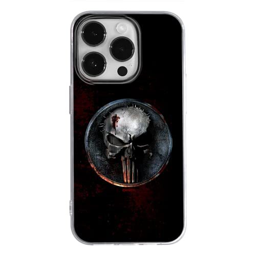 ERT GROUP ERT GROUP mobiel telefoonhoesje voor Apple Iphone 14 PRO origineel en officieel erkend Marvel patroon Punisher 004 optimaal aangepast aan de vorm van de mobiele telefoon, hoesje is gemaakt van TPU