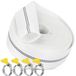 Tuyau plat, tuyau de pompe, tuyau de construction - 32 mm (1 1/4 pouce) - 20 m - Tuyau tissé avec 4 colliers de serrage en acier inoxydable
