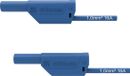 Schützinger VSFK 8700 / 1 / 200 / BL Câble de mesure de sécurité [fiche 4 mm - fiche 4 mm] 200,00 cm Bleu 1 pièce(s)