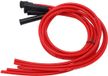Dailygoods Jeu de câbles de bougie 1m Rouge