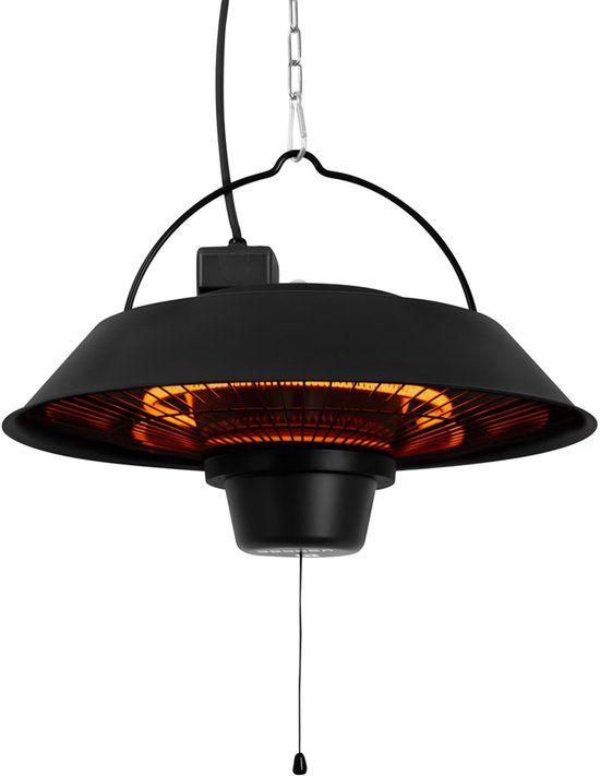 VONROC Heater Ustica Terrasverwarmer - 1500W - Infrarood - Carbonfiber - Zwart
