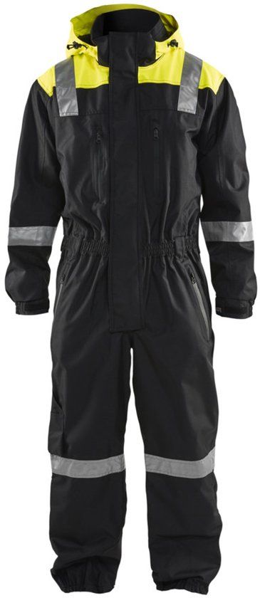 Blåkläder Shell overall 6786-1977 - Zwart/High Vis Geel - Maat 58