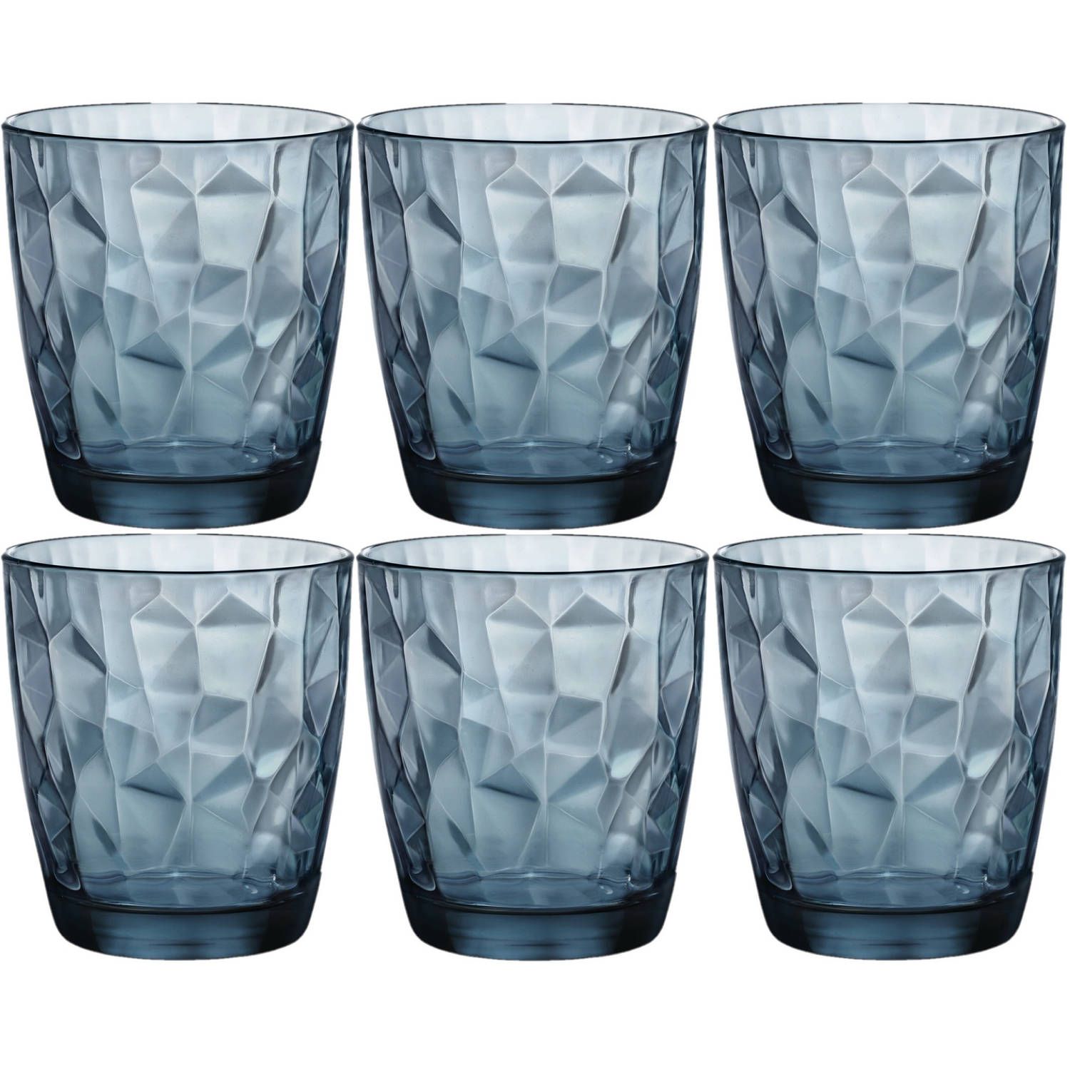 BORMIOLI ROCCO Tumbler Waterglazen/Sapglazen Blauw 390 ml - 12 Stuks