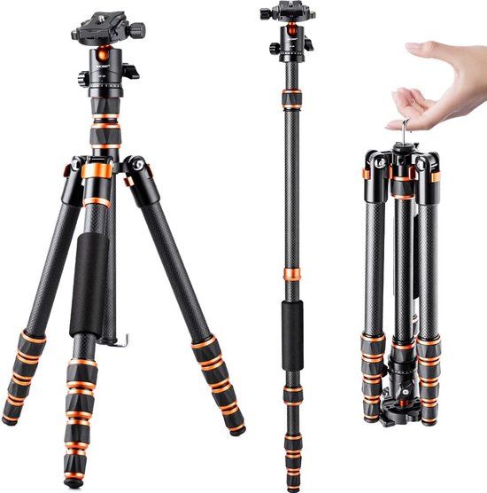 K&F Concept BA225 Carbon Ultra Compact Tripod