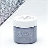 Angelus Glitterlites - Metaal kleurig - 29,5 ml Glitter verf voor o.a. leer (Gunmetal)