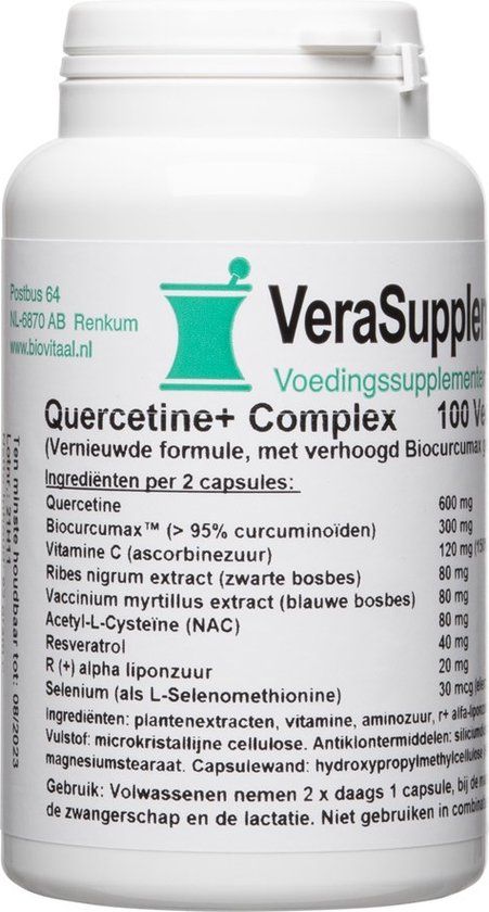 BIOVITAAL QUERCITINE COMP - 100 vegicaps.