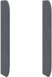 vidaXL Hoofdbord oor Grijs 80 x 16 x 4 cm Fluweel