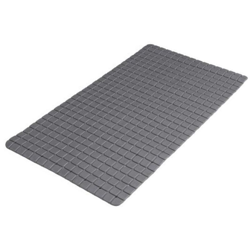Urban Living Douche anti slip mat - rubber - antraciet - 39 x 69 cm - badmat