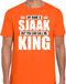 Bellatio Decorations Naam cadeau t-shirt - my name is Sjaak - but you can call me King - oranje - heren - koningsdag - verjaardag - sport XL