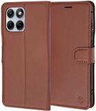 Techsuit Hoesje geschikt voor Motorola Edge 70 Fusion - Leather Folio Book Wallet Case - Bruin