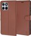 Techsuit Hoesje geschikt voor Motorola Edge 70 Fusion - Leather Folio Book Wallet Case - Bruin
