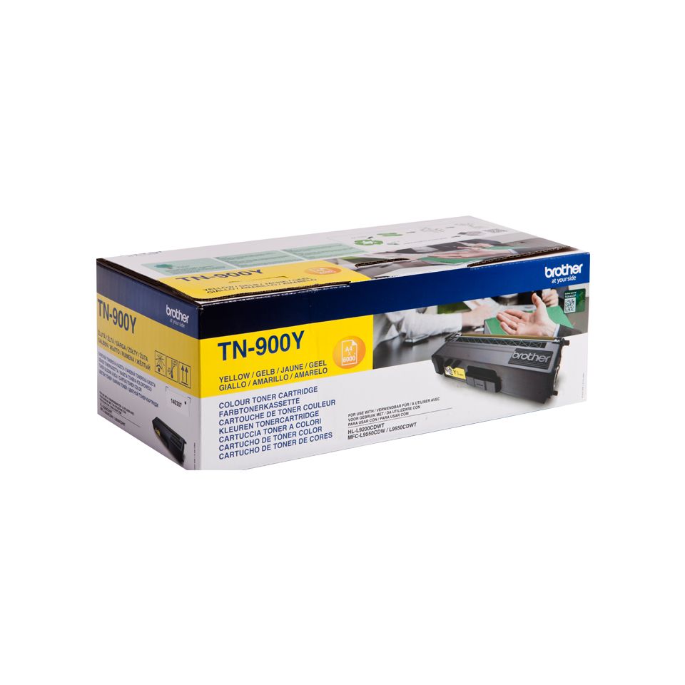 Brother TN-900Y Toner Cartridge - Yellow - High Yield - 6,000 Pages