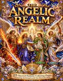 The Angelic Realm: 25 Sacred Fantasy Coloring Pages Featuring Archangels and the Heavenly Host