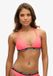 Superdry Elastische triangelbikinitop Dames Hyper Fire Pink