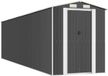 vidaXL - Abri de jardin - 192x772x223 cm - acier galvanisé - anthracite