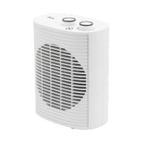 Jata JCTV1191 ventilatorkachel, laag stroomverbruik, badkamerverwarming, 2000 W, 2 standen, ventilator, thermostaat, kantelbeveiliging, draaggreep, compact: 18,5 x 12 x 24 cm