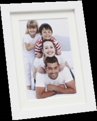 Deknudt S223K1 Fotolijst 30x40 cm Hout Wit met Passepartout