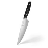 MasterChef Koksmes, Professioneel Mes Gemaakt Van Roestvrij Staal met Hoog Koolstofgehalte, Hoogwaardig Drievoudig Geklonken Handvat, Handvat met Volledige Tang, Superscherp, Lemmet Van 20cm