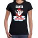 Bellatio Decorations Santa for president Kerstshirt / Kerst t-shirt zwart voor dames - Kerstkleding / Christmas outfit L