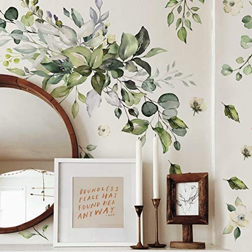 RoomMates Aquarel Bloemstuk Peel en Stick Muurstickers