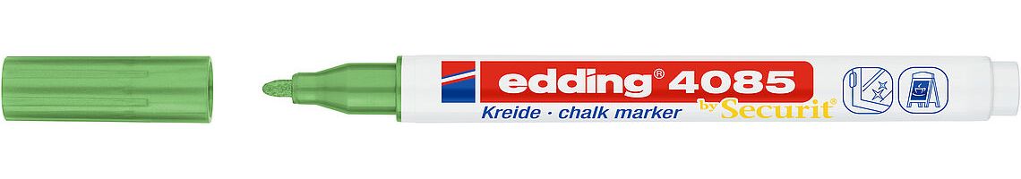 Edding 4085 krijtstift - Metaalachtig groen - Rond - 1-2 mm