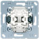 Jung 531 U - Pushbutton switch - wit, metallic