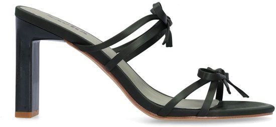 Sacha - Dames - Groene sandalen met hak en strikjes - Maat 42