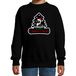Bellatio Decorations Dieren kersttrui pinguin print - zwart - kinderen - pinguins kerstsweater - kleding - dieren - jongens en meisjes 110/116