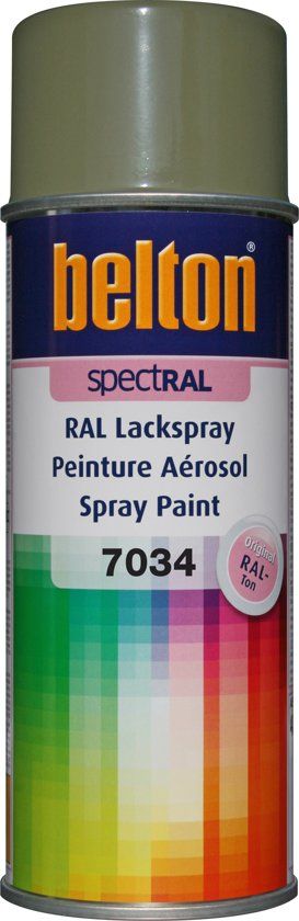 Belton Spuitbus RAL 7034 Geel Grijs 400ml