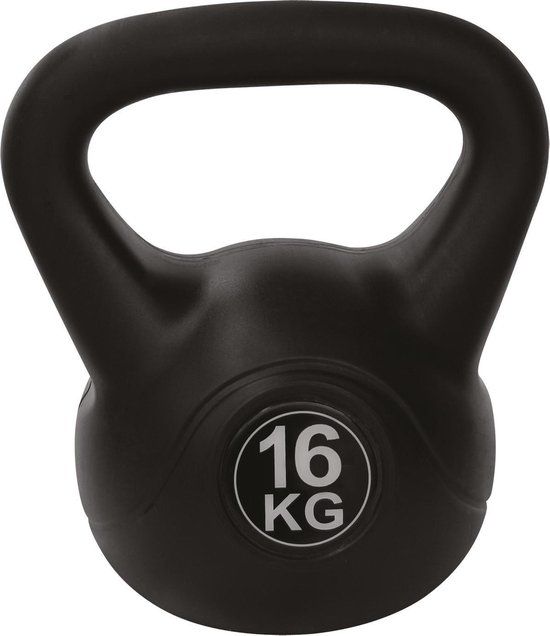 Tunturi PVC Kettle Bell - 16 kg - Black