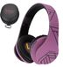 PowerLocus P2 Casque sans fil supra-auriculaire - Bluetooth - Micro SD - Noir/Violet