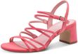 Tamaris Dames Sandalen met hak 1-28325-46 Roze Leer Naaldhak 5-7 cm Maat 41