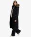 Superdry Femme Veste Fuji Longue à Capuche en Fausse Fourrure Black Taille: 34