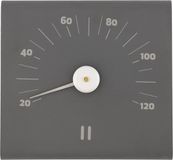 Rento Aluminium Sauna Thermometer vierkant - Grijs