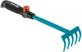 Gardena Combisystem Hand Rake - 5 Tines - Black/Turquoise