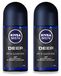 Nivea 2 x Deo Roll-On Men Deep 48 Uur Lang Werkend 50 ml Lot économique
