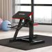 Banc multifonction 2 en 1 pour curls et extensions triceps, siège réglable à 5 niveaux, 25 positions, noir